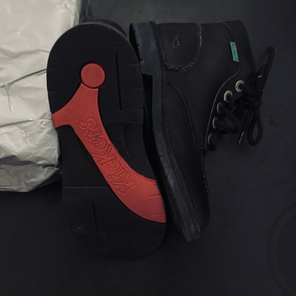 KICKERS - LEGENDIKNEW NOIR - Black Leather - Size 6 (fits 5.5-6) - Picture 3 of 3